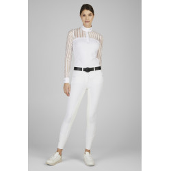 Pantalon Pikeur Laure faux fond de peau femme Blanc