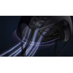 Casque d'équitation Abus Airluxe Chrome Bleu nuit brillant Casque d'équitation Abus Airluxe Chrome Bleu nuit brillant