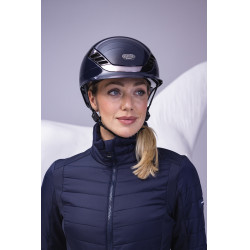 Casque d'équitation Abus Airluxe Chrome Bleu nuit brillant Casque d'équitation Abus Airluxe Chrome Bleu nuit brillant