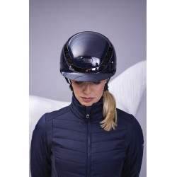 Casque d'équitation Abus Airluxe Chrome Bleu nuit brillant Casque d'équitation Abus Airluxe Chrome Bleu nuit brillant