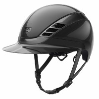 Casque d'équitation Abus Airluxe Chrome L.V Noir brillant