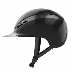 Casque d'équitation Abus Airluxe Chrome L.V Noir brillant