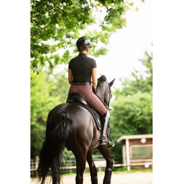 Casque d'équitation Abus Airluxe Chrome L.V Noir brillant