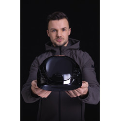 Casque d'équitation Abus Airluxe Chrome L.V Noir brillant