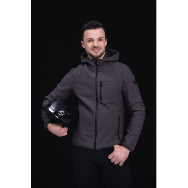 Casque d'équitation Abus Airluxe Chrome L.V Noir brillant