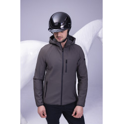 Casque d'équitation Abus Airluxe Chrome L.V Noir brillant