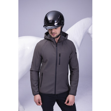 Casque d'équitation Abus Airluxe Chrome L.V Noir brillant