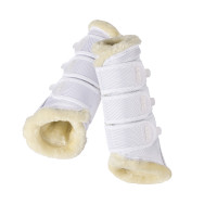 Guêtres Eskadron faux mouton Blanc