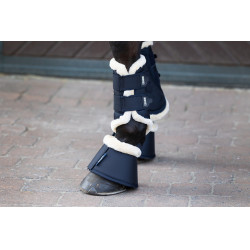 Guêtres Eskadron faux mouton Marine foncé Bleu