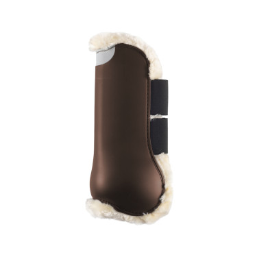 Guêtres Eskadron Flexisoft antérieur fausse fourrure Marron foncé