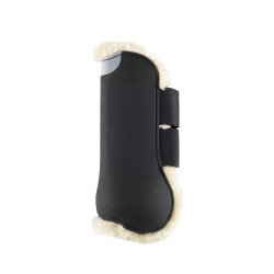 Guêtres Eskadron Flexisoft antérieur fausse fourrure Noir Guêtres Eskadron Flexisoft antérieur fausse fourrure Noir