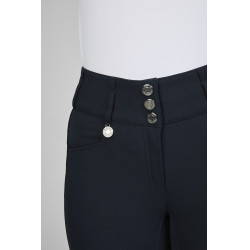 Pantalon Pikeur Candela faux fond de peau femme taille haute 1808 Ombre sombre