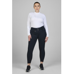 Pantalon Pikeur Candela faux fond de peau femme taille haute 1808 Ombre sombre