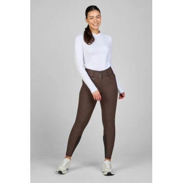 Pantalon Pikeur Candela full grip femme Ganzbesatz Truffe Marron