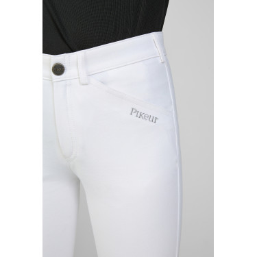 Pantalon Pikeur enfant Brooklyn grip genoux Blanc Pantalon Pikeur enfant Brooklyn grip genoux Blanc