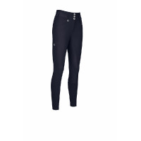 Pantalon Pikeur femme New Candela faux fond de peau 3908 taille haute Bleu nuit