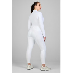 Pantalon Pikeur femme New Candela faux fond de peau 3978 taille haute Blanc