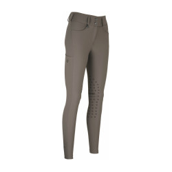 Pantalon Amia 6805 Pikeur grip genoux taille mi haute femme Taupe Marron