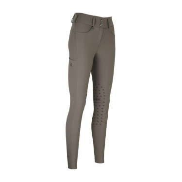 Pantalon Amia 6805 Pikeur grip genoux taille mi haute femme Taupe Marron