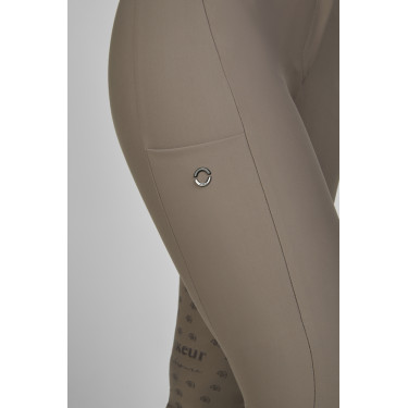 Pantalon Amia 6805 Pikeur grip genoux taille mi haute femme Taupe Marron
