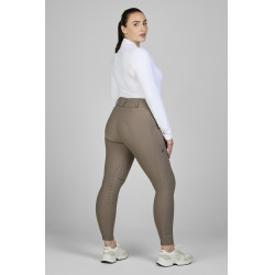 Pantalon Amia 6805 Pikeur grip genoux taille mi haute femme Taupe Marron