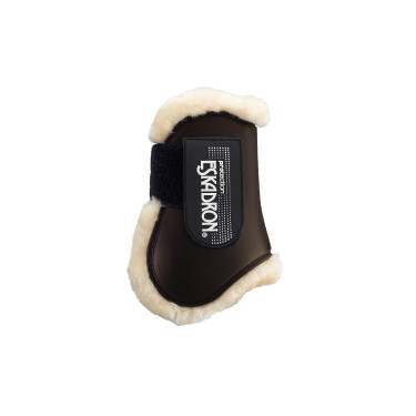 Protège-boulets Eskadron fausse fourrure Compact postérieurs Marron foncé