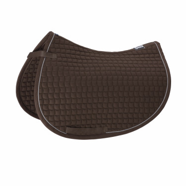 Tapis de selle Eskadron Coton Argent Marron foncé