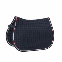 Tapis de selle Eskadron Coton Contrast Shetland Bleu nuit Tapis de selle Eskadron Coton Contrast Shetland Bleu nuit