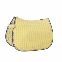 Tapis de selle Eskadron Coton Contrast Shetland Banane Jaune Tapis de selle Eskadron Coton Contrast Shetland Banane Jaune