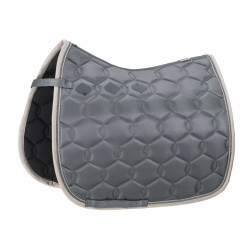 Tapis de selle Eskadron Glossy Wave Contrast Bleu cendré