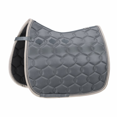 Tapis de selle Eskadron Glossy Wave Contrast Bleu cendré