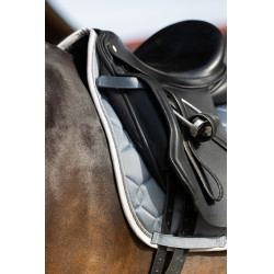 Tapis de selle Eskadron Glossy Wave Contrast Bleu cendré