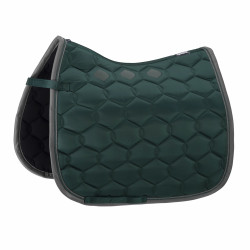 Tapis de selle Eskadron Glossy Wave Contrast Course verte