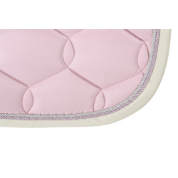 Tapis de selle Eskadron Glossy Wave Contrast Rose poudré