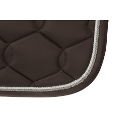 Tapis de selle Eskadron Glossy Wave Contrast Marron foncé Tapis de selle Eskadron Glossy Wave Contrast Marron foncé