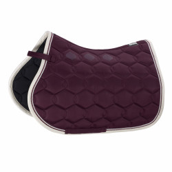 Tapis de selle Eskadron Glossy Wave Contrast Mûre Bordeaux Tapis de selle Eskadron Glossy Wave Contrast Mûre Bordeaux