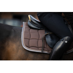 Tapis de selle Eskadron Performance Contrast Marron foncé Tapis de selle Eskadron Performance Contrast Marron foncé