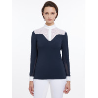 Polo de concours Emily LeMieux manches longues Marine