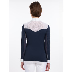 Polo de concours Emily LeMieux manches longues Marine Bleu marine Polo de concours Emily LeMieux manches longues Marine Bleu marine