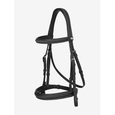 Bridon Hunter avec lacets LeMieux Noir / argent Bridon Hunter avec lacets LeMieux Noir / argent