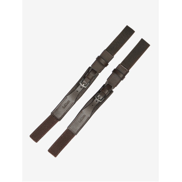 Fixe-chaussettes LeMieux en cuir Marron