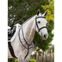 Martingale fixe Hunter LeMieux Havane / argent Marron