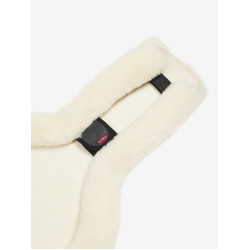 Protection de sangle bavette courte LeMieux Anatomic Merino+ Naturel Marron