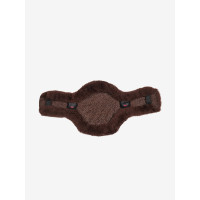 Protection de sangle bavette courte LeMieux Anatomic Merino+ Naturel Marron
