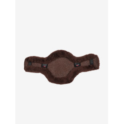 Protection de sangle bavette courte LeMieux Anatomic Merino+ Marron