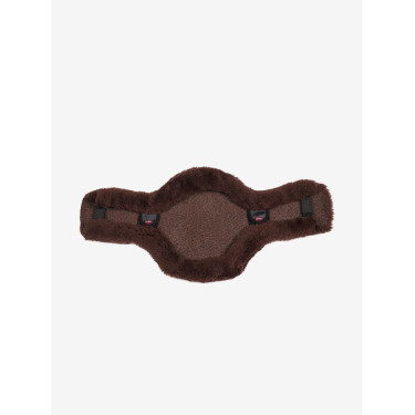 Protection de sangle bavette courte LeMieux Anatomic Merino+ Marron