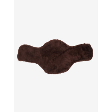 Protection de sangle bavette courte LeMieux Anatomic Merino+ Marron