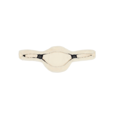 Protection de sangle bavette LeMieux Anatomic Merino+ Naturel Marron