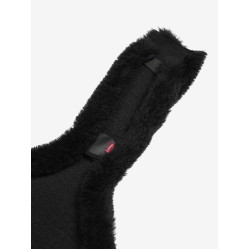 Protection de sangle bavette LeMieux Anatomic Merino+ Noir Protection de sangle bavette LeMieux Anatomic Merino+ Noir