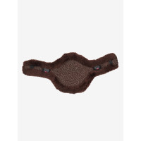Protection de sangle bavette LeMieux Anatomic Merino+ Marron